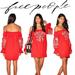 Free People Dresses | Free People Red Fleur Du Jour In Size Small. Absolutely Gorgeous. With Pockets | Color: Red | Size: S