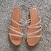 Nine West Shoes | Flat Sandals | Color: Gold/Tan | Size: 9.5