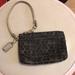 Coach Bags | Coach Signature Wristlet Black Silver C, Silver Strap Top Zipper Clutch Purse | Color: Black/Silver | Size: Os