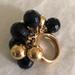 Kate Spade Jewelry | Kate Spade Onyx And Gold Bauble Ring, Size 6 | Color: Black/Gold | Size: 6