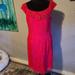 Jessica Simpson Dresses | Jessica Simpson Hot Pink Lace Knee Length Dress Size 12 | Color: Pink | Size: 12