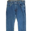 Levi's Jeans | Levi's 505 Denim Jeans Men's 33x32 Blue With Fade Distressed | Color: Blue/Red | Size: 33