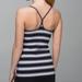 Lululemon Athletica Tops | Lululemon Athletica Power Y Striped Black And White Tank Top Size 6 | Color: Black/White | Size: 6