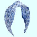 J. Crew Accessories | J Crew Blue Floral Knot Headband In Liberty Print | Color: Blue | Size: Os