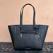 Michael Kors Bags | Michael Kors Carine Large Front Pocket Zip Shoulder Tote Leather Bag Black | Color: Black | Size: Os