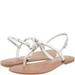 Jessica Simpson Shoes | Jessica Simpson Women's Regattah White Dress Sandal 8.5 | Color: Silver/White | Size: 8.5