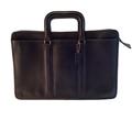 Coach Bags | Coach Leather Briefcase Black Double Handle Portfolio Bag 0491-212 Vintage | Color: Black | Size: Os