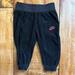 Nike Bottoms | Girls Size 12 Mos Nike Joggers Sweatpants Black Velour | Color: Black/Pink | Size: 12mb