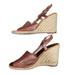 Kate Spade Shoes | Kate Spade Leather Espadrille Wedges. | Color: Brown/Tan | Size: 10