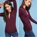 Anthropologie Tops | Anthropologie Vanessa Virginia Joanie Wrap Side Ruch Top Keyhole Plum | Color: Purple/Red | Size: Xs