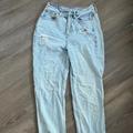 American Eagle Outfitters Jeans | American Eagle Highest Rise 90s Boyfriend Jean Size 2 Short Petite, Light Wash | Color: Blue | Size: 34p