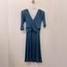 Anthropologie Dresses | Anthropologie Amanda Criss Cross Sweater Dress Sm | Color: Blue | Size: S