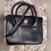 Kate Spade Bags | Black Leather Kate Spade Handbag With Pink Details And Gold Hardware | Color: Black/Pink | Size: Os