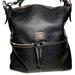 Dooney & Bourke Bags | Dooney & Bourke Rare Vintage Large Black Leather Shopper Hobo Tote Bag Purse | Color: Black/Gold | Size: Huge