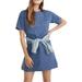 Madewell Dresses | Euc Madewell Ribbed T-Shirt Dress In Ocean | Color: Blue | Size: S