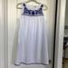 J. Crew Dresses | J Crew Embroidered White Linen & Cotton Dress - Small | Color: Blue/White | Size: S