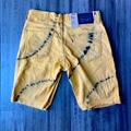 Levi's Shorts | 511 Slim Cut-Off Tie Dye 10-11" Men's Shorts Size 32 | Color: Black/Yellow | Size: 32