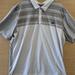 Adidas Shirts | Adidas Mens Short Sleeve Golf Polo White Gray Multicolor Striped Xl Polyester | Color: Gray/White | Size: Xl