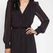 Urban Outfitters Dresses | Coincidence & Chance | Black Crossover Surplice Chiffon Mini Dress Size Medium | Color: Black | Size: M