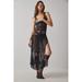 Free People Dresses | Intimately Free People Under My Spell Slip Midi Dress Sheer Beaded Lace M | Color: Black | Size: M