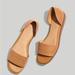 Madewell Shoes | Madewell The Nelda D'orsay Flat Sz 6.5 Nk008 | Color: Brown | Size: 6.5