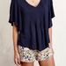 Anthropologie Tops | Anthropologie Maeve Maya Pintuck Blouse In Navy | Color: Blue | Size: 0