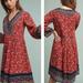 Anthropologie Dresses | Anthropologie Akemi + Kin Rosalind Embroidered Dress | Color: Blue/Red | Size: Xxs