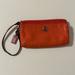 Coach Bags | Coach Orange Coral Genuine Leather Wristlet Bag Vintage | Color: Orange | Size: Os