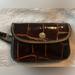 Dooney & Bourke Bags | Dooney & Bourke Embossed (Brown/Wine) Leather Wristlet. Never Used. | Color: Brown/Red | Size: Os