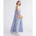 J. Crew Dresses | 85. J.Crew Collection Strapless Bow-Back Maxi Dress In Meadow Print | Color: Blue/White | Size: Various