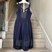 Anthropologie Dresses | Anthropologie Moulinette Souers Sz 2 Navy Dress | Color: Blue | Size: 2