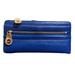 Michael Kors Bags | Blue Leather Michael Kors Wallet | Color: Blue/Gold | Size: Os