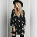 Free People Dresses | Free People Embroidered B&W Dress | Color: Black | Size: S