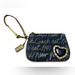 Coach Bags | Coach Signature Logo Wristlet Pouch Blue/Silver | Color: Blue/Silver | Size: Os