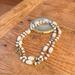 J. Crew Jewelry | J. Crew Boho White And Crystal Beads On Gold-Tone Necklace | Color: Gold/White | Size: Os