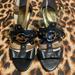 Michael Kors Shoes | Michael Kors Strappy High Heels | Color: Black/Tan | Size: 8
