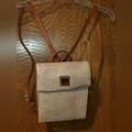 Dooney & Bourke Bags | Dooney & Bourke Lizard-Embossed Mini Leather Backpack | Color: Cream | Size: Os