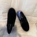Free People Shoes | Free People Black Velvet Slip On Shoes | Color: Black/Purple | Size: 7