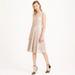 J. Crew Dresses | J Crew Collection Perforated Leather Midi Dress Fit & Flare Sweet Vanilla Ecru | Color: Cream/Tan | Size: 8
