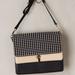 Anthropologie Bags | Anthropologie Kassiopea Black Leather Crossbody Made In Italy Bag Purse | Color: Black/White | Size: Os