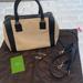 Kate Spade Bags | Beautiful Kate Spade Satchel Bag With Extra Strap And Dust Bag | Color: Black/Tan | Size: Os