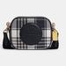 Coach Bags | Coach Mini Dempsey Camera Bag With Garden Plaid And Coach Patch C8681 | Color: Blue/White | Size: Os