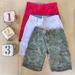 Levi's Bottoms | Levi’s Boys Cargo Cotton Shorts Lot Of 3 Size 5 | Color: Green/Red | Size: 5b