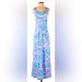Lilly Pulitzer Dresses | Lilly Pulitzer Treena Maxi Dress - Happy As A Clam | Color: Blue/Purple | Size: Xs