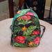 Victoria's Secret Bags | *Love* Victoria Secret Tropical Floral Mini Backpack Chic Striped Lining Euc | Color: Green/Pink | Size: Os