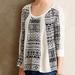 Anthropologie Tops | Anthropologie Lilka Geo Jacquard Swing Sweater | Color: Black/Cream | Size: S