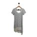 Anthropologie Dresses | Anthropologie Left Of Center Womens Dress Size Small Striped Asymetrical T-Shirt | Color: Black/Cream | Size: S
