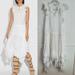 Coach Dresses | Coach Ruffle Prairie Midi Dress With Studs White Sz 4 Cotton Linen Blend $1024 | Color: White | Size: 4