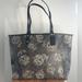 Coach Bags | Coach Reversible City Tote With Tulips And Black Handles | Color: Black/Gold | Size: Os