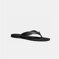 Coach Shoes | Coach Chapel Calf Leather Sandal Black On Black With Black Steel Finish Hardware | Color: Black | Size: 10
